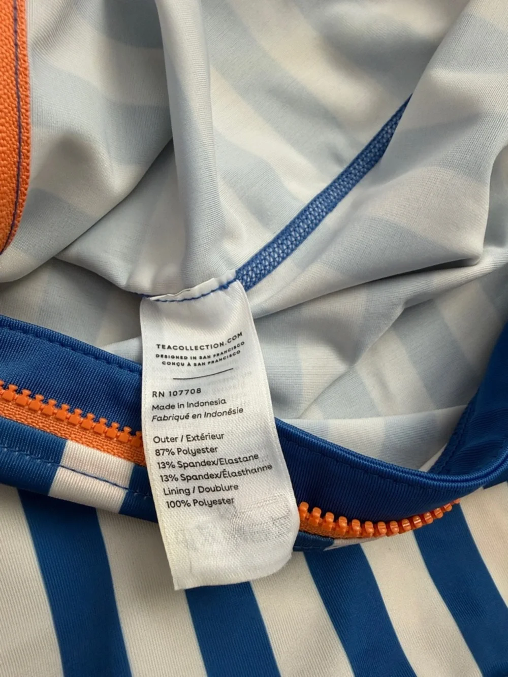 Tea Collection - Striped Rash Guard Swimsuit, 12-18 months